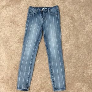 KIDS RSQ STRIPED SKINNY JEANS